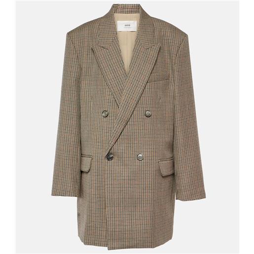 Ami Paris blazer in lana pied-de-poule
