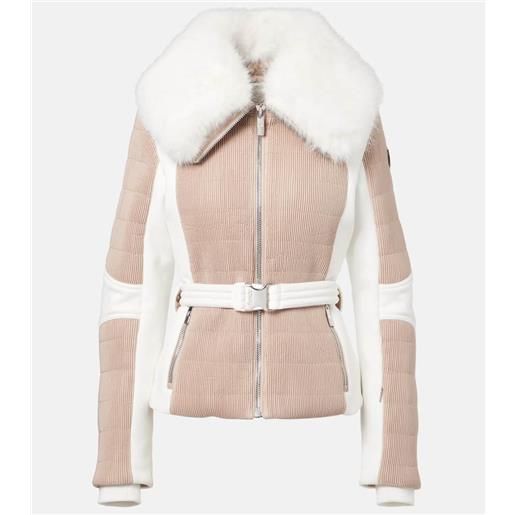 Fusalp giacca da sci gitu con pelliccia sintetica