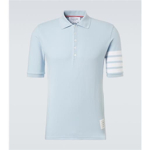 Thom Browne polo 4-bar in piquã© di cotone