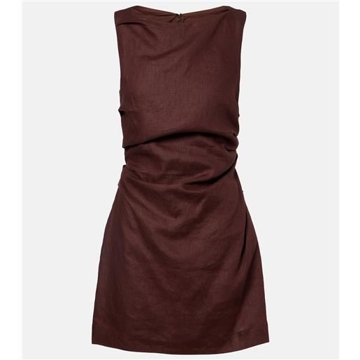 Faithfull abito corto aloisa in lino