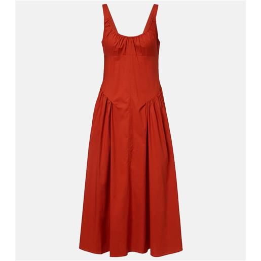 Faithfull abito midi olas in cotone