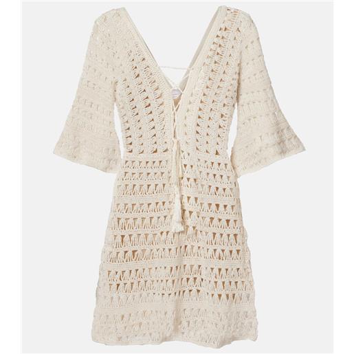 Anna Kosturova abito corto in crochet di cotone