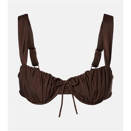 Faithfull top bikini dinard con ruches