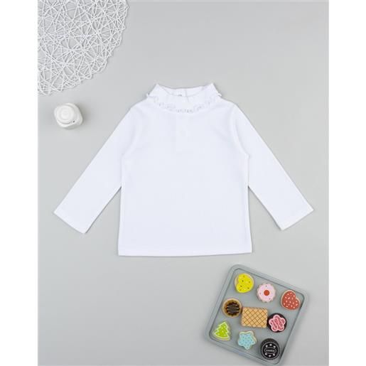 Prénatal lupetto bimba bianco collo frill