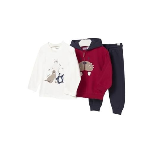 Mayoral tuta combinato maglietta per bimbo rosso 36 mesi (98cm)