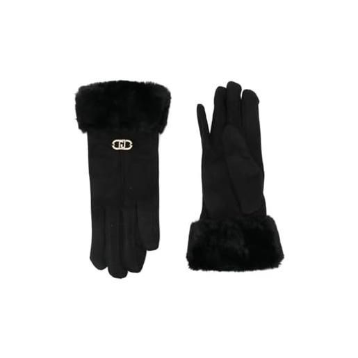 LIU.JO S.P.A. guanti donna liu-jo effetto scamosciato nero c26lj13 2f5063 t0300 22222