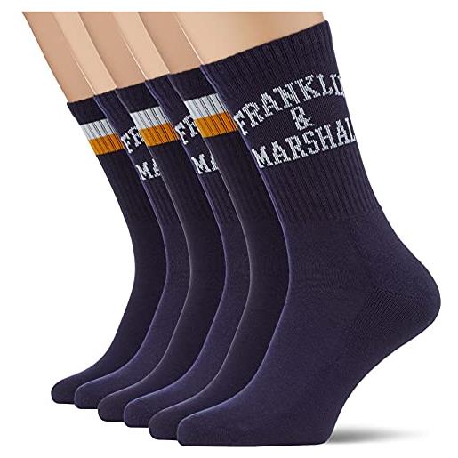 Franklin & Marshall calzini-c100868 blue/white/gold 39-42