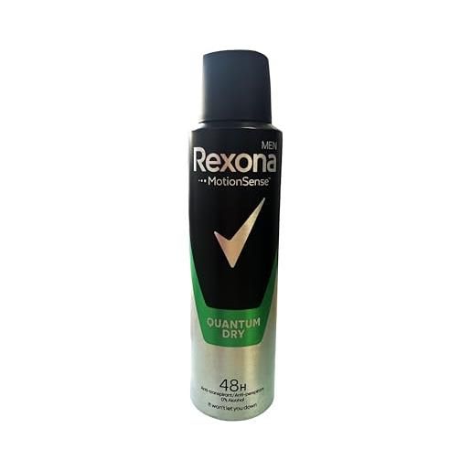 Rexona 6 x rexona men deodorante spray quantum dry motion sense - 150 ml