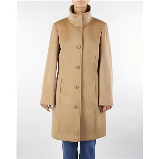 PENNY BLACK cappotto cammello slim in drap di lana