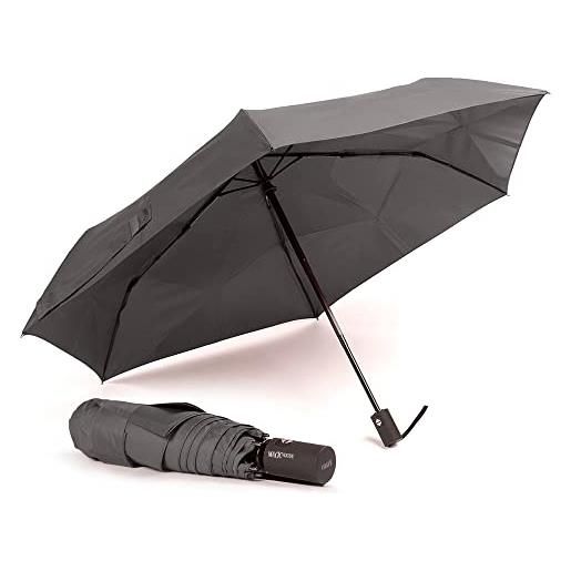 VOGUE ombrello VOGUE easy fold. Apertura e chiusura automatica. Tessuto 100% eco rpet. Realizzato con bottiglie di plastica riciclate. Sistema antivento (wind proof) e protezione uv. (grigio)