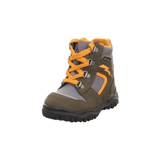 Superfit husky, stivali da neve bambini e ragazzi, verde arancione 7000, 24 eu stretta
