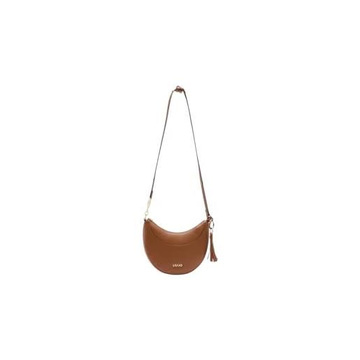 Liu jo borsa a tracolla cirry hobo bag ginger bread marrone