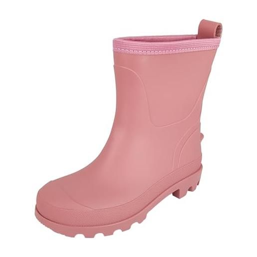 Beck little fellow, stivali in gomma bambina, rosa antico, 23 eu