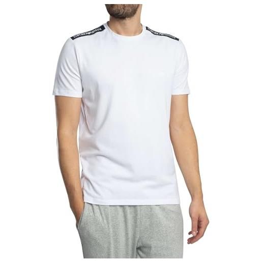 Emporio armani s/sleeve t-shirt, t-shirt uomo, white, 