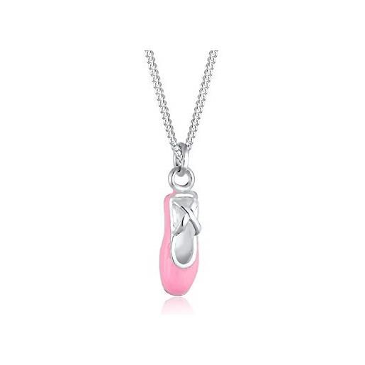 SOESON Collana Ballerina In Argento Sterling 925 Con Cristalli - Ciondolo Balletto Per Ragazze E Donne, Idea Regalo