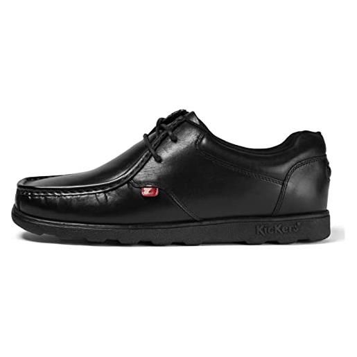 Scarpe Kickers Kick Allow Unisex – Bassi Bianco Bordeaux – Taglia 44 EU – Sneakers Basse Classiche