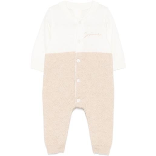 Givenchy Kids tutina con ricamo - toni neutri