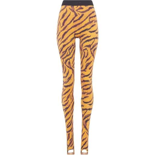 Marine Serre leggings con stampa - arancione