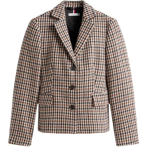 Tommy Hilfiger giacca monopetto con motivo pied-de-poule - toni neutri