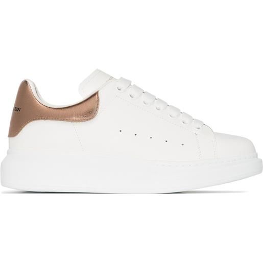 Alexander McQueen sneakers oversize in pelle - bianco