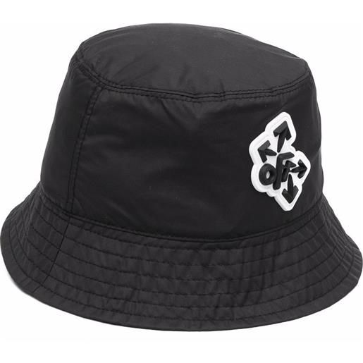 Off-White Kids cappello bucket con logo - nero