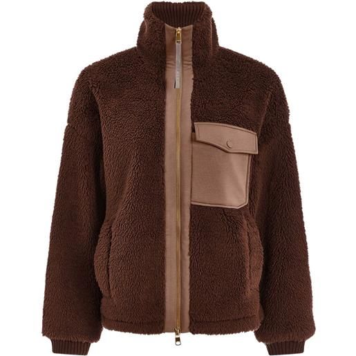 Varley giacca lowell sherpa - marrone