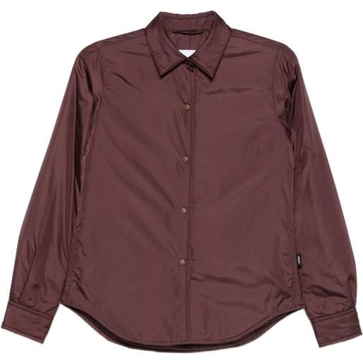 ASPESI camicia imbottita con bottoni a pressione - rosso