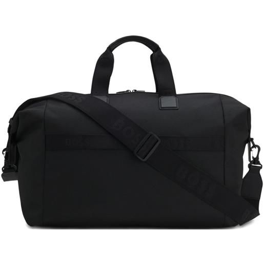 BOSS borsone con applicazione - nero