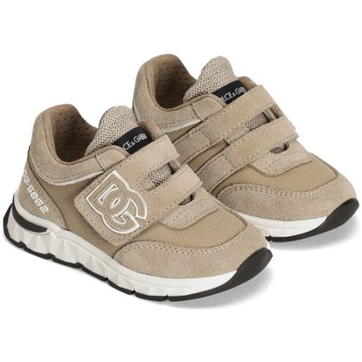 Dolce & Gabbana Kids sneakers con applicazione logo - toni neutri