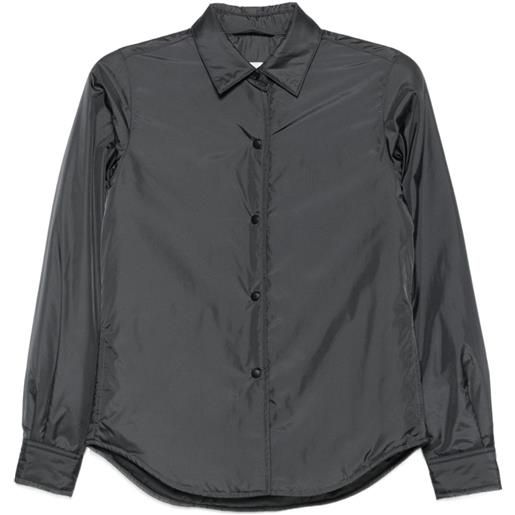 ASPESI camicia imbottita con bottoni a pressione - grigio