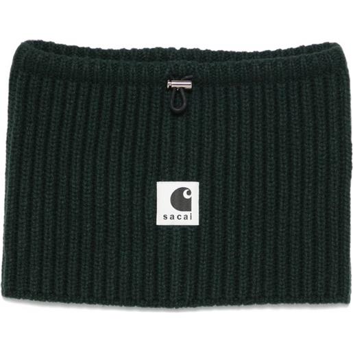 sacai scaldacollo a coste - verde