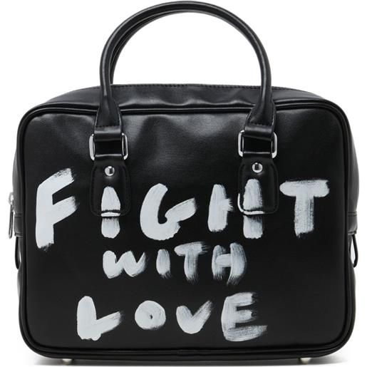 Comme Des Garçons Girl borsa tote lovable rebel - nero