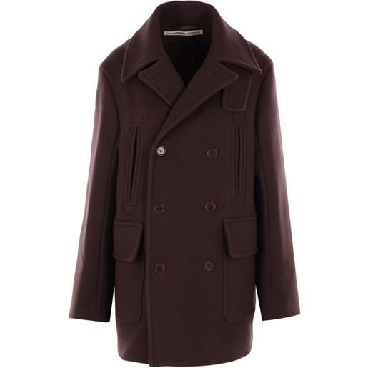 Meta Campania Collective cappotto doppiopetto - marrone