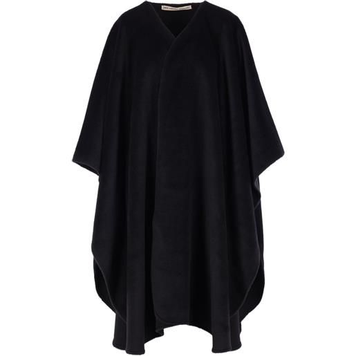 Meta Campania Collective mantella in lana di alpaca - nero