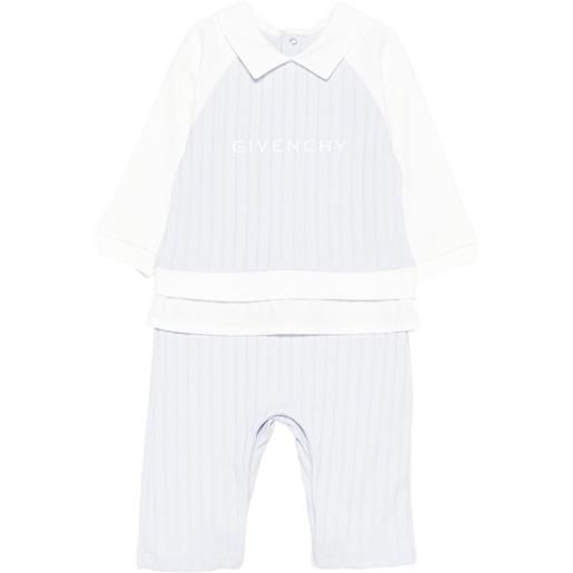 Givenchy Kids pigiama a coste - blu