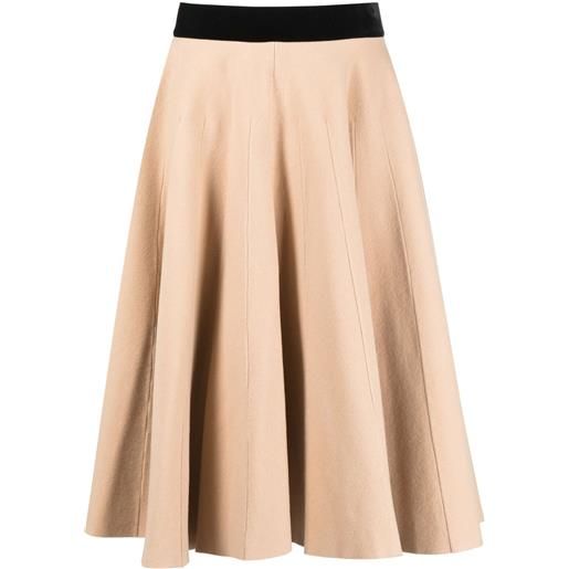 Maison Margiela gonna lunga a vita alta - toni neutri