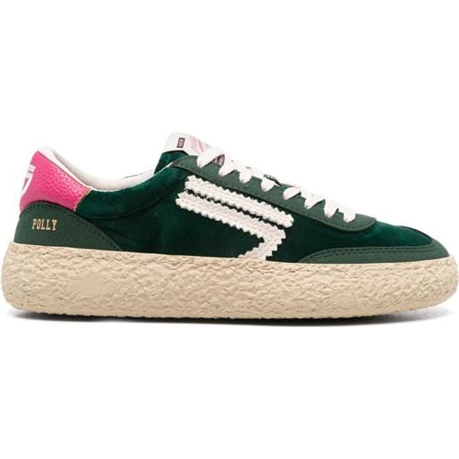 Puraai sneakers in velluto - verde