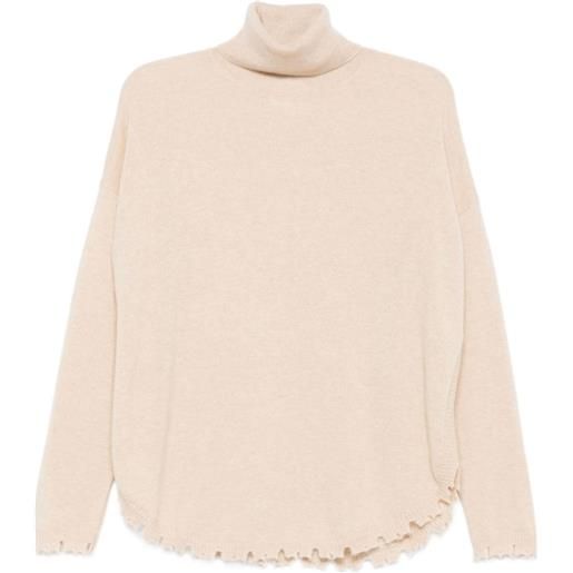 kujten maglione mavis con frange - toni neutri