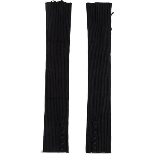 Lisa Yang guanti a coste - nero