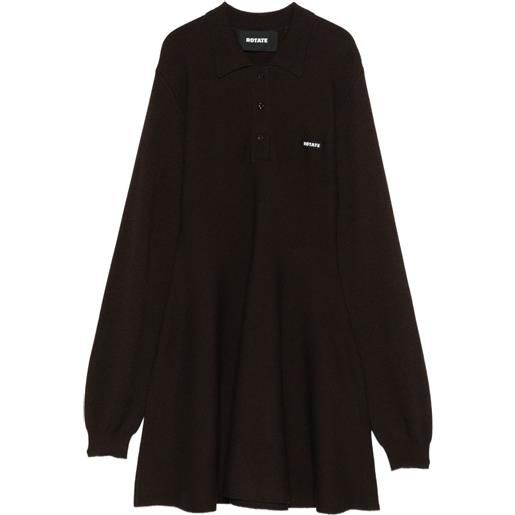 ROTATE BIRGER CHRISTENSEN abito corto a maniche lunghe - marrone