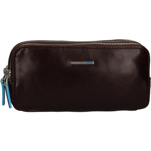 PIQUADRO pochette in pelle con 3 scomparti