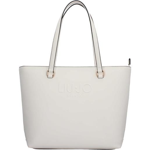 LIU JO shopper liu jo con logo in rilievo e doppio manico