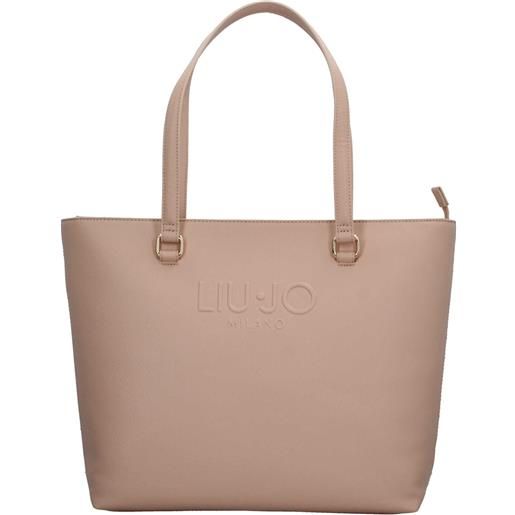 LIU JO shopper liu jo con logo in rilievo e doppio manico