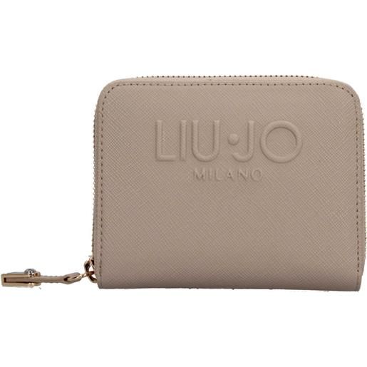 LIU JO portafoglio donna liu jo con logo in rilievo e chiusura zip