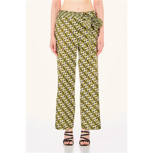 Liu jo pantalone con fantasia geomentrica