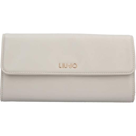 LIU JO portafoglio liu jo con logo metallico e chiusura a pattina