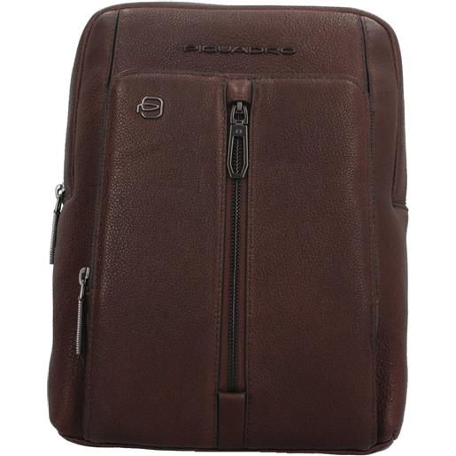 PIQUADRO zaino compatto piquadro in pelle con porta i. Pad® fisso