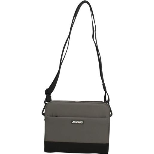 KWAY borsa a tracolla k-way impermeabile con tasca esterna