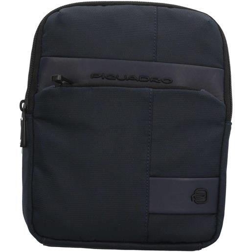 PIQUADRO borsello uomo piquadro a tracolla in pelle dal design compatto