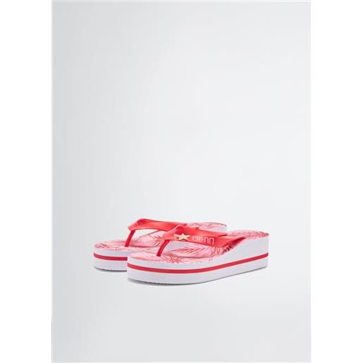 LIU JO infradito platform liu jo con stampa e logo